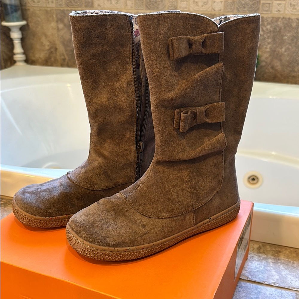 Livie & Luca Brown Kids Boots